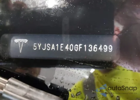 2016 Tesla Model S 90D/P100D/P85D/P90D z USA, uszkodzony, nr VIN 5YJSA1E40GF136499